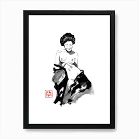 Nude Geisha 2 Art Print