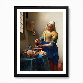 The Milkmaid, Johannes Vermeer Art Print