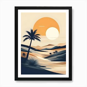 Sunset In The Desert 27 Art Print