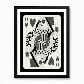 Queen of Hearts Drinking Poster Art Print