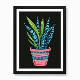 Plant In A Pot 41 Art Print
