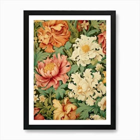 Floral Wallpaper 41 Art Print