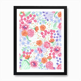 Flora Art Print