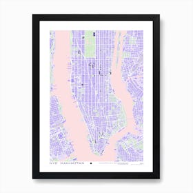 New York Violet Art Print