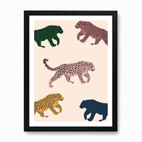 Rainbow Leopard Art Print