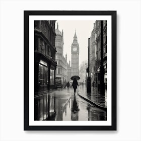 London, Black And White Analogue Photograph 2 Art Print