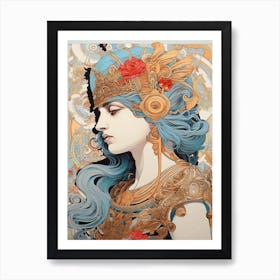 Athena Art Nouveau Art Print