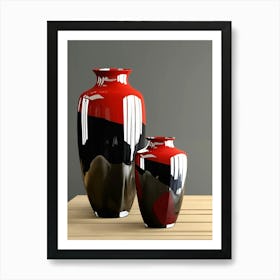 Two Red Vases Art Print