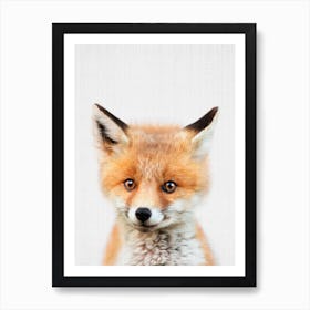 Peekaboo Fox Art Print