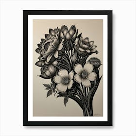 Bouquet Of Flowers 4 Art Print