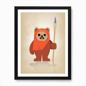 Star Wars Teddy Bear Art Print