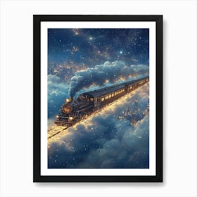 tran in sky Art Print