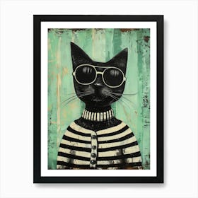 Cat In Sunglasses 14 Art Print