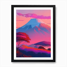 Mount Kilimanjaro Dreamy Sunset 3 Art Print