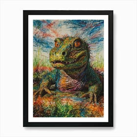 Lizard 7 Art Print