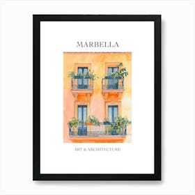 Marbella Travel And Architecture Poster 1 Art Print