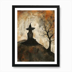 Witch On A Hill Art Print