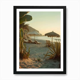 Sunset On The Beach 9 Art Print