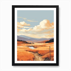 Cairngorms National Park Scotland 3 Hiking Trail Landscape Art Print