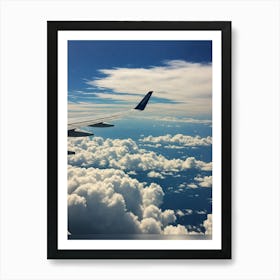 Clouds and Plane Art Print