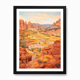 Autumn National Park Painting Arches National Park Utah Usa 2 Art Print