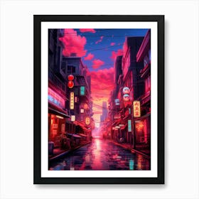 Asian City 1 Art Print