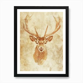 Deer Head 8 Art Print