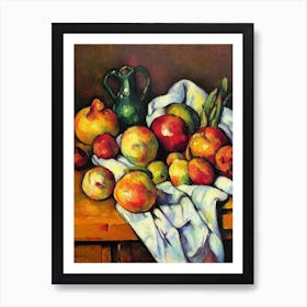 Onion 3 Cezanne Style vegetable Art Print