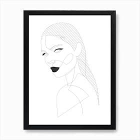 Lady Q2 Art Print