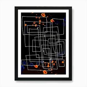 Abstraction Cosmic Labyrinth Art Print