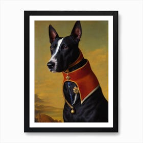 Bull Terrier 2 Renaissance Portrait Oil Painting Art Print