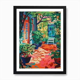 Dumbarton Oaks Gardens Usa Painting 4 Art Print