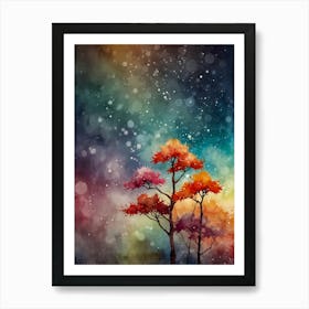 Abstract Of Trees Art Print