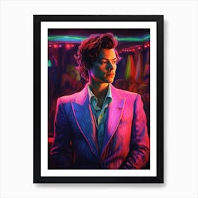 Harry Styles Neon 2 Art Print