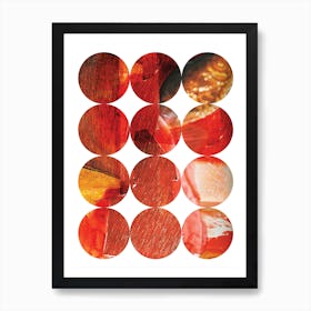 Circles Fire Art Print