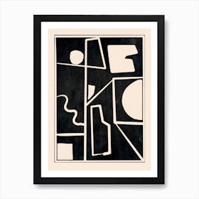 Modern Abstract Minimal Shapes 39 Art Print