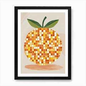 Orange Mosaic 37 Art Print