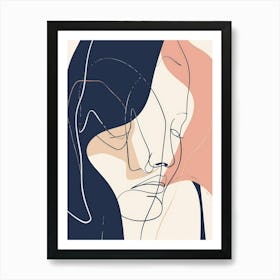 Abstract Portrait Of A Woman 43 Art Print