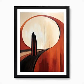 Woman In Black | | Boho print Art Print