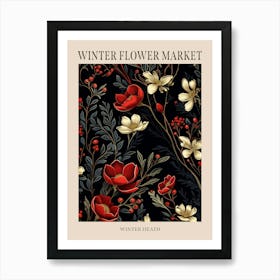 Winter Heath 3 Winter Flower Market Poster Art Print