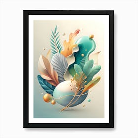 Abstract Floral Design Art Print