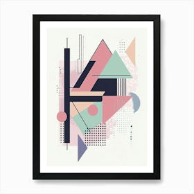 Abstract Geometric Painting 1 Art Print