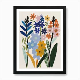 Painted Florals Hyacinth 2 Art Print