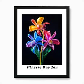 Bright Inflatable Flowers Poster Orchid 1 Art Print