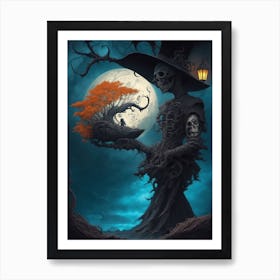In the Shadow of the Reaper's Reign Art Print