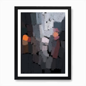 40 shades of grey Art Print