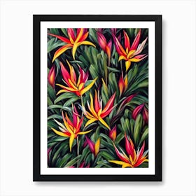 Bird Of Paradise 2 Still Life Oil Painting Flower Art Print