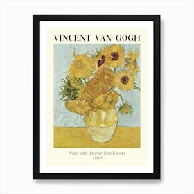 Vincent Van Gogh Vase With Twenty Sunflowers Art Print