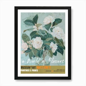 A World Of Flowers, Van Gogh Exhibition Camellia 3 Art Print