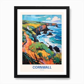 Cornwall England 20 Uk Travel Poster Art Print